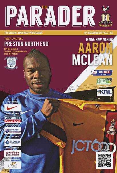 BRADFORD CITY v PRESTON NORTH END 2013/14